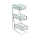 Cal-Mil 1235-39-43 Condiment/Flatware Display, 5.25"W X 14"D X 18"H, 3-Tier, Removable Acrylic Bins 1 image