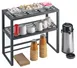 Cal-Mil 1254 Mission Shelf Riser, 24"W X 12"D X 24"H, 2-Tier, Black Frame 1 image