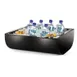 Cal-Mil 1256-13 Ice Bin, 15" W x 20" D x 6.5" H, Black Insulated Acrylic, Plastic, Complete 1 image