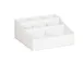 Cal-Mil 1260-15 Classic Adjustable Condiment Organizer, 12"W X 12"D X 5.5"H, Adjustable Section Dividers 1 image