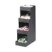Cal-Mil 1261 Classic Condiment Display, 6.5"W X 12"D X 20.5"H, 4-Tier (4) Compartments 1 image
