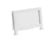 Cal-Mil 1262-15 Clear Acrylic Card Holder, 3.5" x 2"H, Iron Frame, White Finish 1 image