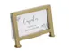 Cal-Mil 1262-90 Card Holder, 3.5" X 2"H, Clear Acrylic With Iron Frame, Gold Finish 2 image
