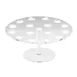 Cal-Mil 1265 Ice Cream Cone Pedestal Clear Acrylic 12" Dia x 7" H Holds 16 Cones 1-1/4" Hole 1 image