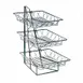 Cal-Mil 1293-3 Display Rack, 12"W X 19"D X 20"H, 3-Tier (3) 12" Square Wire Baskets 1 image