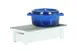 Cal-Mil 1348-22-15 Chafer Stand – Juno, 19.75" W x 10" D x 4" H, Wire Grill, Fuel Rail & Wind Guard 2 image