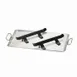 Cal-Mil 1362 Griddle – 22.75" x 13.75" x 2.25" Pressed Iron, BPA‑Free, Heat‑Guard Handles, Brackets 1 image