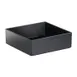 Cal-Mil 1393-13M Cater Choice Square Salad Crock, 10" W x 10" D x 3" H, Melamine Black Finish 1 image