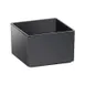 Cal-Mil 1395-13M Cater Choice Box, Square Salad Bar Crock, 5" W x 5" D x 3" H, Melamine, Black 1 image