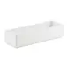 Cal-Mil 1396-15M Cater Choice Salad Bar Crock, Rectangular 5" W x 15" D x 3" H Melamine White 1 image