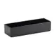 Cal-Mil 1397-13M Cater Choice Rectangular Salad Bar Crock, 7" W x 20" D x 3" H, Black Melamine 1 image