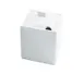 Cal-Mil 1432-15N Plastic Storage Jar, 12 Oz Canister, 4"W x 4"D x 4"H, White Melamine Notched Lid 1 image