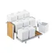 Cal-Mil 1474 Eco Modern Jar Display, 13.75"W X 13.75"D X 7"H, 3-Tier, Rectangle 1 image