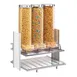 Cal-Mil 1499-15 Countertop Cereal Dispenser, 3 2.7L Bins, silver frame, BPA‑Free, 18.3W x13.3D x24H 1 image
