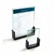 Cal-Mil 1510-32 Menu/Card Holder, 3.5"W X 2"H, U-Frame, Acrylic Insert 1 image