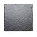 Cal-Mil 1522-1212-65M Faux Slate Serving Board, 12"W x 12"D x 1/2"H, Square, Melamine, Black 1 image