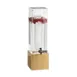 Cal-Mil 1527-1INF-60 Dispenser 1.5‑Gallon Acrylic Bamboo Base 8¼"W x 9¾"D x 17¾"H Drip Tray BPA‑Free 1 image