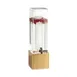 Cal-Mil 1527-3-60 Dispenser, 3‑Gallon Acrylic With Wood Base, Ice Chamber, 8¼×9¾×25¾in, BPA‑Free 1 image
