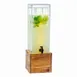 Cal-Mil 1527-3-99 Beverage Dispenser, 3-Gallon Acrylic Bowl, Wood Base, 8.5"W x 8.5"D x 26.75"H 1 image