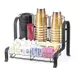 Cal-Mil 1594-13 Soho Condiment Organizer, 15.75"W X 11.75"D X 12"H (6) Compartment, Accommodates Cups/Lids Up To 3.75" Dia. 1 image