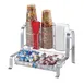 Cal-Mil 1594-74 Soho Condiment Organizer, 15.75"W X 11.75"D X 12"H (6) Compartment, Accommodates Cups/Lids Up To 3.75" Dia. 1 image