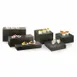 Cal-Mil 166-11-96 Bamboo Crate/Riser, 20" W x 7" D x 11" H Black, Flip‑to‑Crate, 1‑2 Steps 1 image