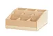 Cal-Mil 1714-71 Blonde Multi-Section Organizer, 12"W X 12"D X 5.5"H, Square, Solid Wood 2 image
