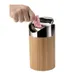 Cal-Mil 1717-60 Trash Bin, 5" Dia x 7" H Bamboo Wood, Removable Stainless Steel Lid, BPA Free 1 image
