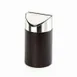 Cal-Mil 1717-96 Midnight Bamboo Trash Bin, 5" Dia x 7" H, Wood, Stainless Steel Lid, BPA Free 1 image