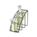 Cal-Mil 1746-3-13 Mission Cylinder Frame Only, 7"W X 13"D X 10.75"H, 3-Tier, Vertical 1 image