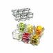 Cal-Mil 1809-13 Jar Frame, 14"W X 9"D X 7"H, 2-Tier (6) Glass Jars 1 image