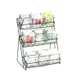 Cal-Mil 1812-13 Jar Display, 13"W X 9.5"D X 17.5"H, 3-Tier (9) Glass Jars 1 image
