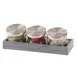 Cal-Mil 1850-4-83 Ashwood Mixology Display Set, 14.25"W X 6"D X 5"H, Includes: (3) Round 16 Oz. Glass Jars With Silicone Lined Stainless Steel Lids 2 image