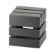 Cal-Mil 1944-6-96 Midnight Bamboo Crate Riser, 6"W X 6"D X 6"H, Square, Flip To Utilize As A Basket 1 image