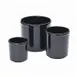 Cal-Mil 1950-16-13 16-Oz (1 Qt) Round Melamine Salad Crock, 4" Diameter x 4-1/4" Ht Black Finish 1 image