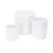 Cal-Mil 1950-64-15 2-Quart Round Melamine Salad Crock, 6-3/4" Diameter x 6-1/4" Height, White 1 image