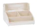 Cal-Mil 2019-113 Condiment Station, 15" X 14.5"D X 9.25"H (3) Section, Rustic Pine (Cup/Lid Organizer Sold Separately) 1 image