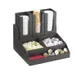 Cal-Mil 2019-96 Midnight Bamboo Condiment Station, 15"W X 14.25"D X 9.25"H (3) Section 1 image
