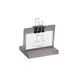 Cal-Mil 2036-32-110 Aspen Clip Sign Holder, 2" x 4" x 3-1/4" Gray Wood Display, 4" Width, 3" Height 2 image