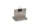 Cal-Mil 2036-32-110 Aspen Clip Sign Holder, 2" x 4" x 3-1/4" Gray Wood Display, 4" Width, 3" Height 1 image