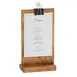 Cal-Mil 2036-46-99 Madera Clipboard Menu 4.5 W x 2.5 D x 8.5 H, Pine Wood, BPA Free 1 image