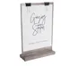 Cal-Mil 2036-811-110 Aspen Clip Sign Holder, 2.5" x 9.25" x 13.5" Gray Wood 2 image