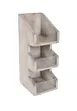 Cal-Mil 2053-110 Aspen Condiment Holder, 7" X 6" X 16"H (3) Tier, Clear Acrylic 1 image
