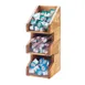 Cal-Mil 2053-99 Madera Condiment Organizer/Display, 6"W X 7"D X 16"H, 3-Tier Bins, Single Tower 1 image