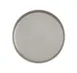 Cal-Mil 22017-10-102 Ash Melamine Plate, 10-Inch Round Wide-Rim, Dishwasher-Safe, Gray 1 image