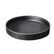 Cal-Mil 22017-10-13 Hudson Plate, 10" Dia. Round Melamine Tray, Black, Stackable 1 image