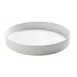 Cal-Mil 22017-10-15 Hudson Plate, 10 Dia. Round, White Melamine, Stackable Serving Tray 1 image