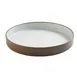 Cal-Mil 22017-10-89 Hudson Plate, 10" Dia., Round, Melamine, Two Tone 1 image