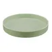 Cal-Mil 22017-12-107 Hudson Plate, 12" Dia. Round Melamine Tray, Matcha Green, Stackable 1 image