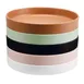 Cal-Mil 22017-12-13 Hudson Plate, 12" Dia. Round Stackable Melamine Tray, Black 2 image